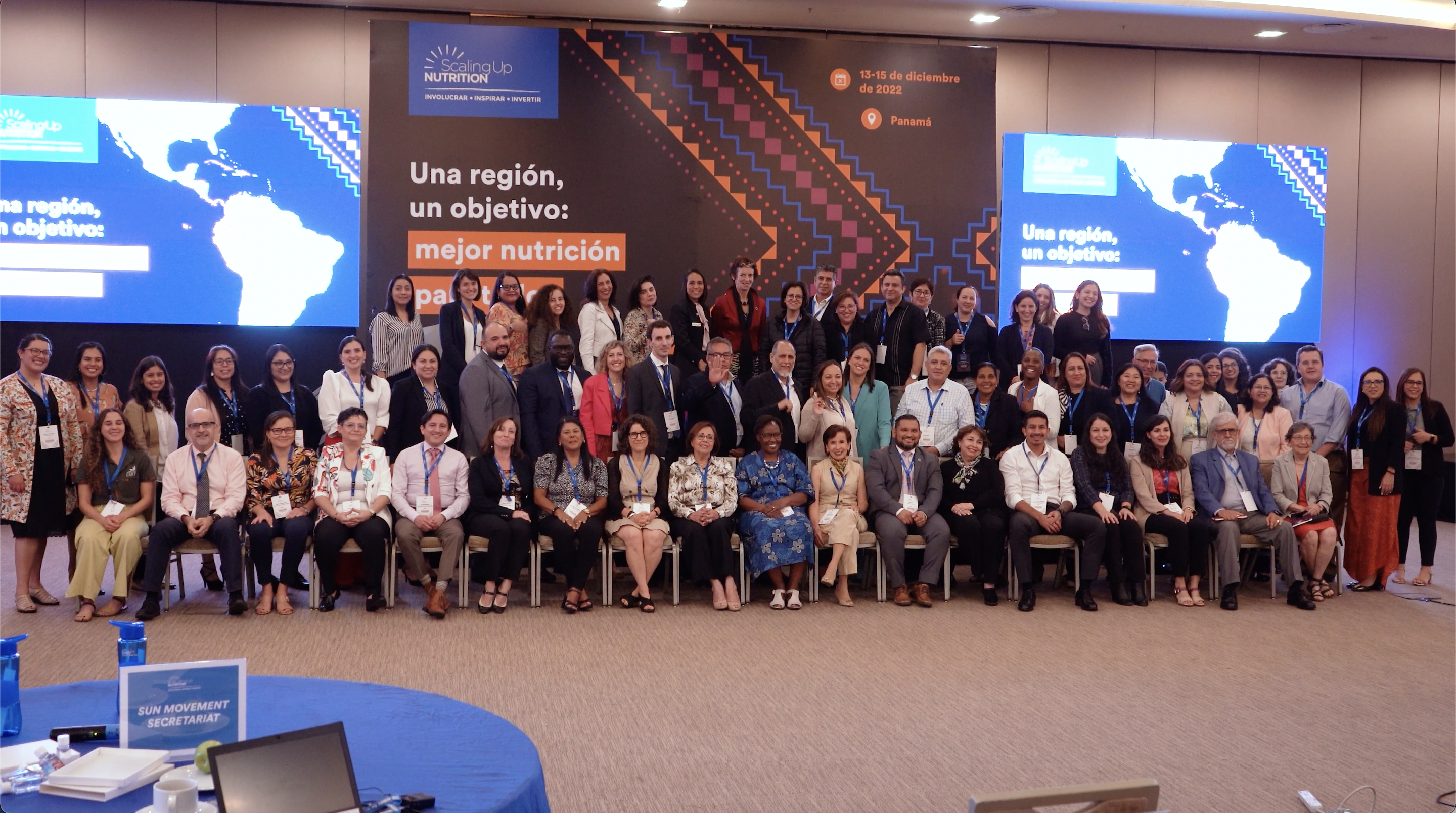 Participants of the regional meeting gathered for the final photo