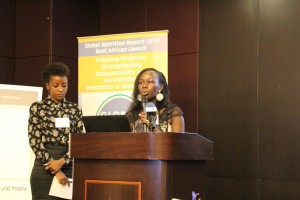 Christine Muyama at the Global Nutrition Report East Africa Launch in May 2015. Photo credit: ACTION