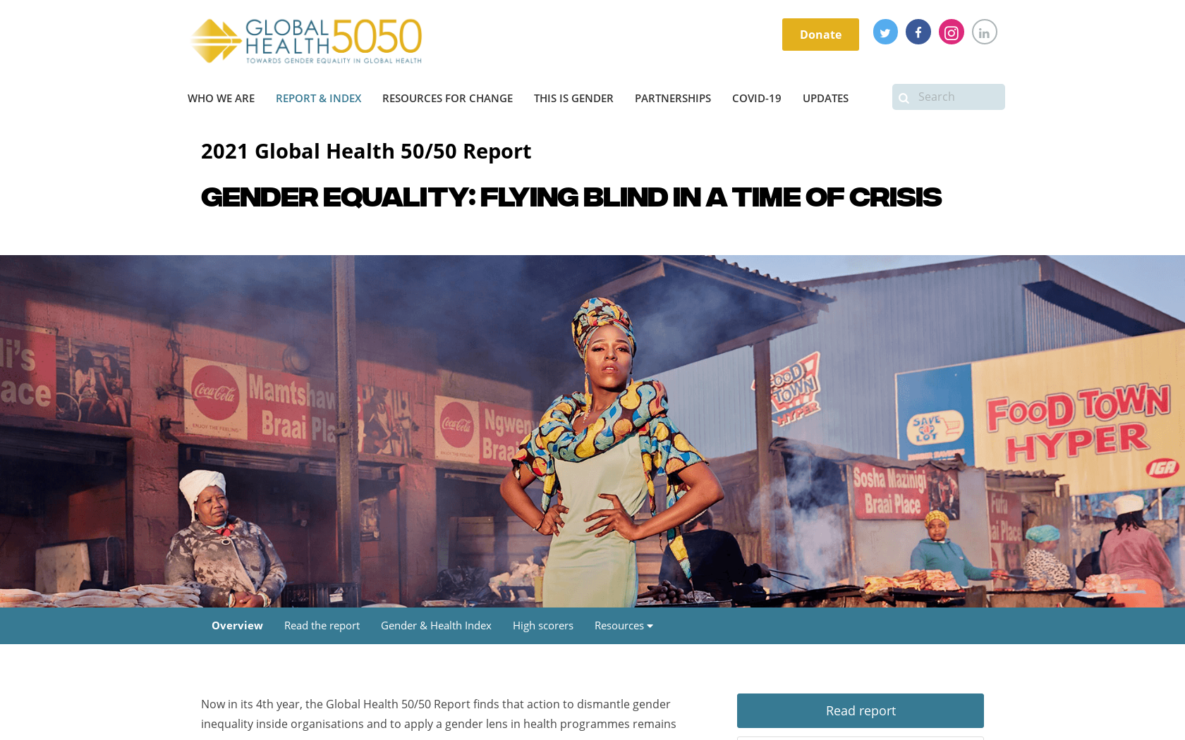Gender Equality: Flying blind in a time of crisis (The 2021 Global Health 50/50 report)