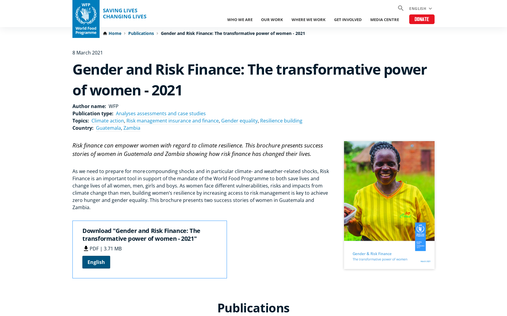 Gender and Risk Finance: The transformative power of women – 2021