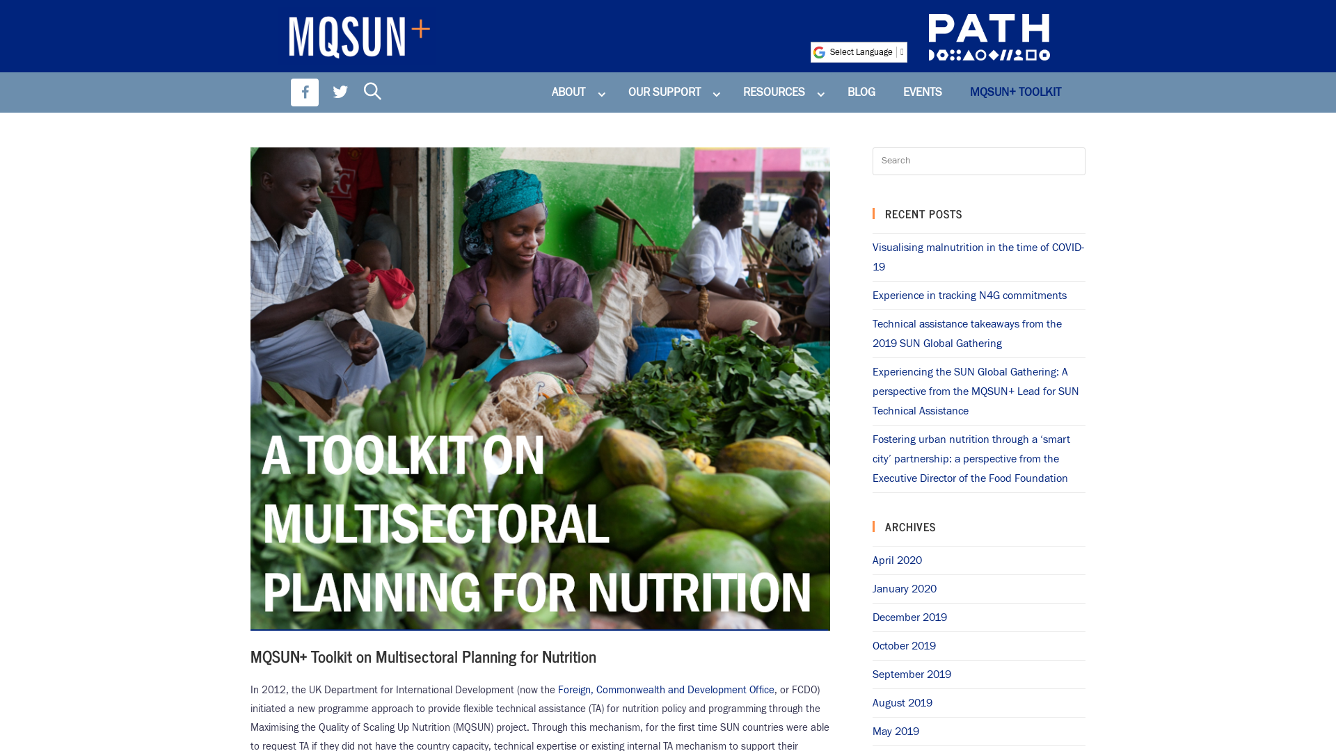 Designing multi-stakeholder platforms for nutrition
