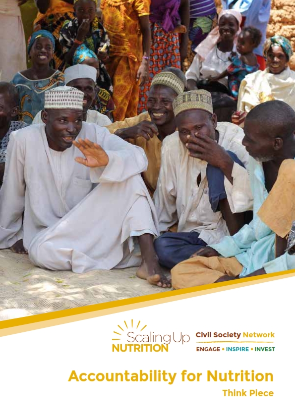 Accountability for nutrition – the key role of civil society