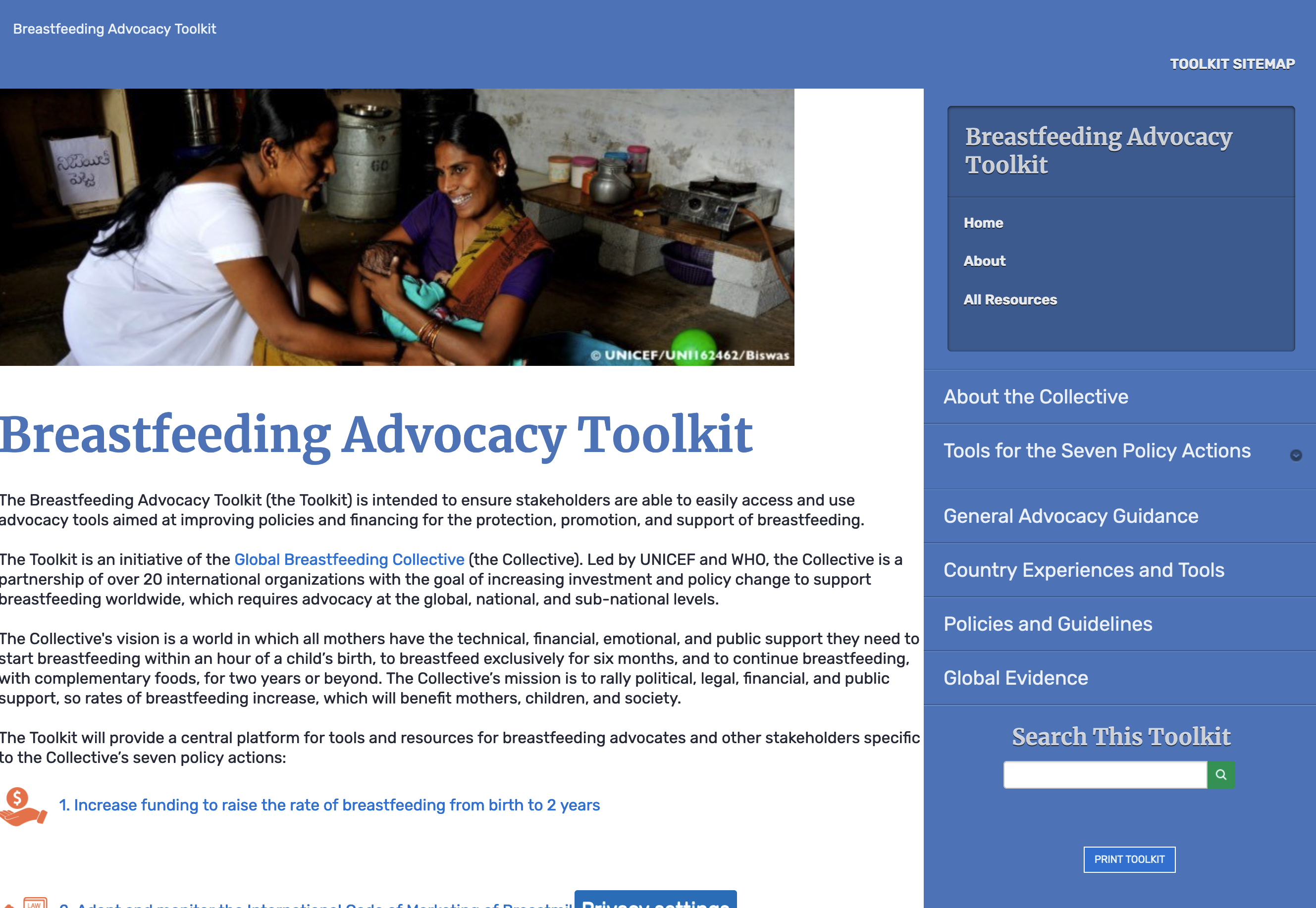 Breastfeeding advocacy toolkit