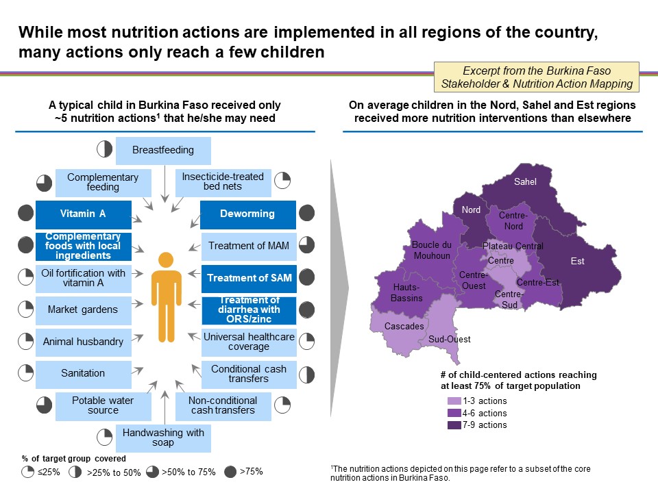 UN Network conducted a mapping of nutrition interventions and stakeholders in Burkina Faso