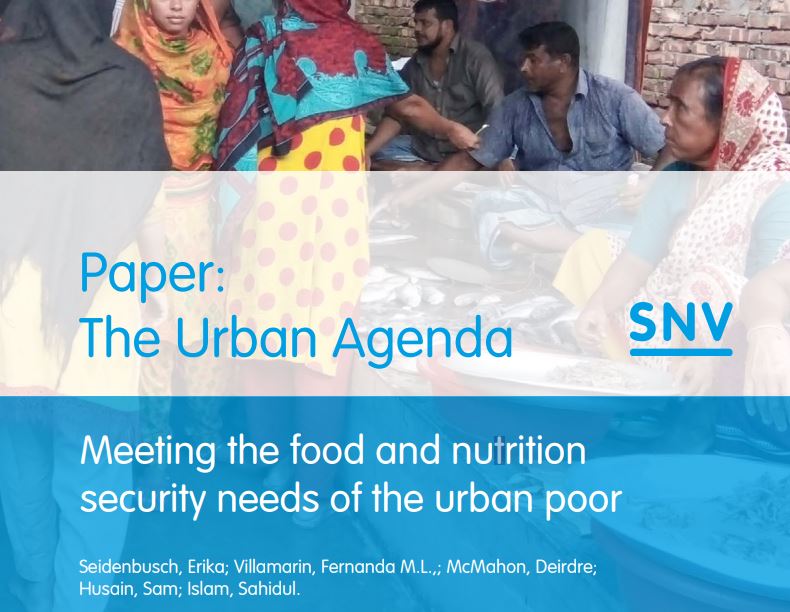 Meeting the food and nutrition security needs of the urban poor