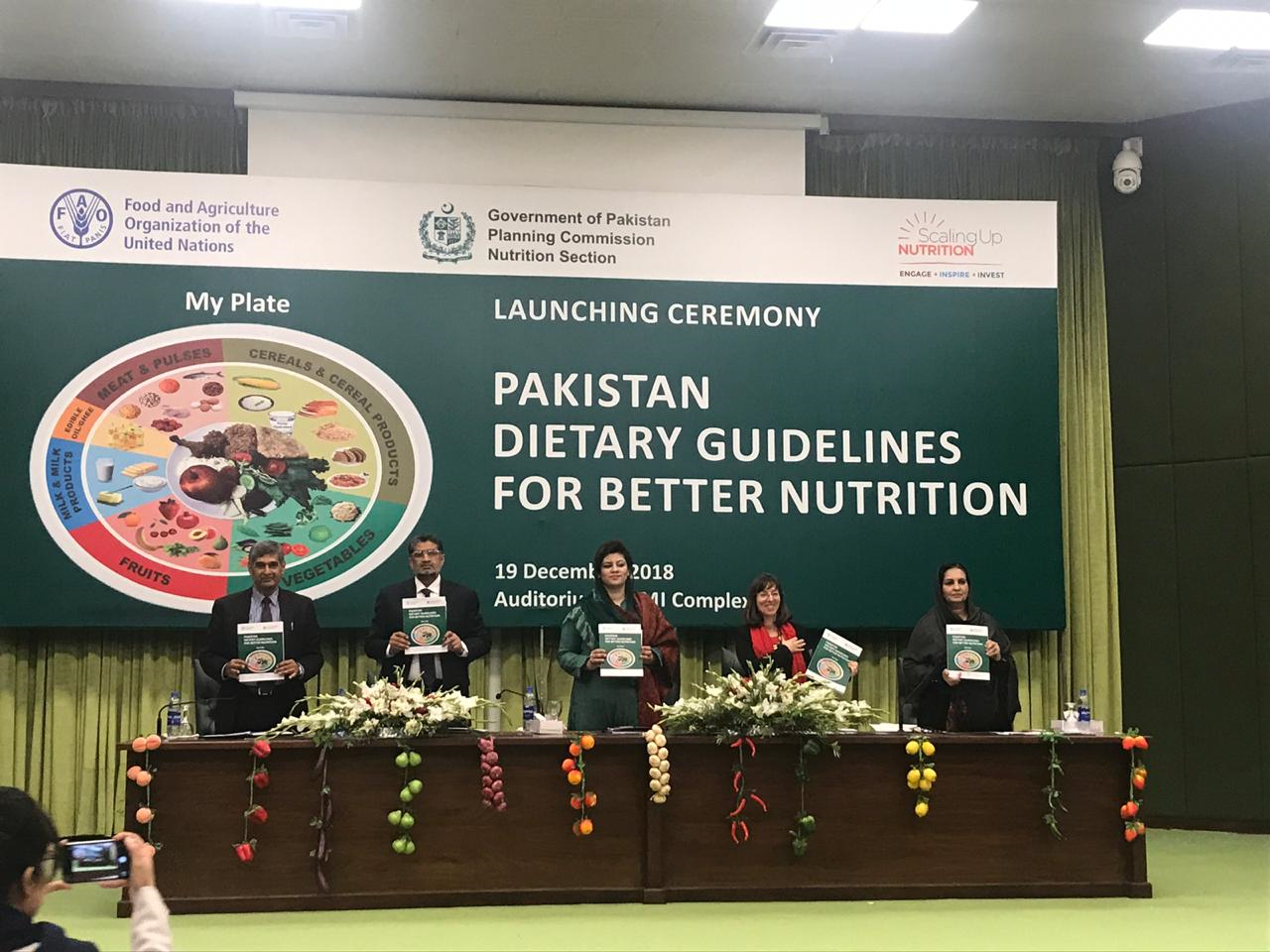 Pakistan launches its new &#8220;Dietary Guidelines for Better Nutrition&#8221;