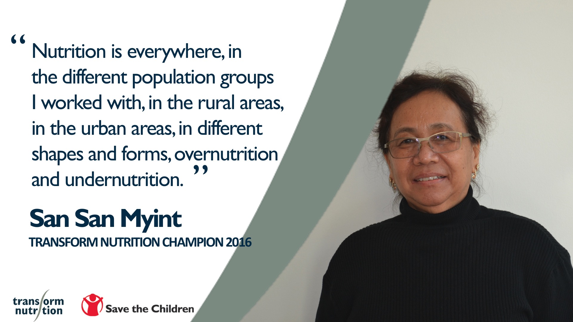 San San Myint of Myanmar – 2016 Transform Nutrition Champion