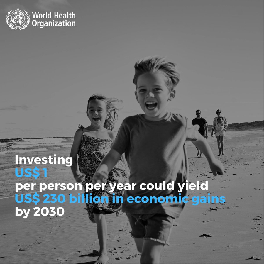 WHO: Investing 1 dollar per person per year could save 7 million lives in low- and lower-middle-income countries