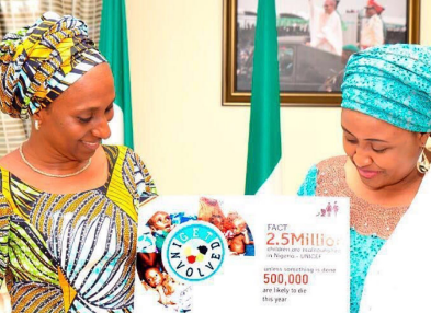First Lady of Nigeria gets involved to prevent malnutrition