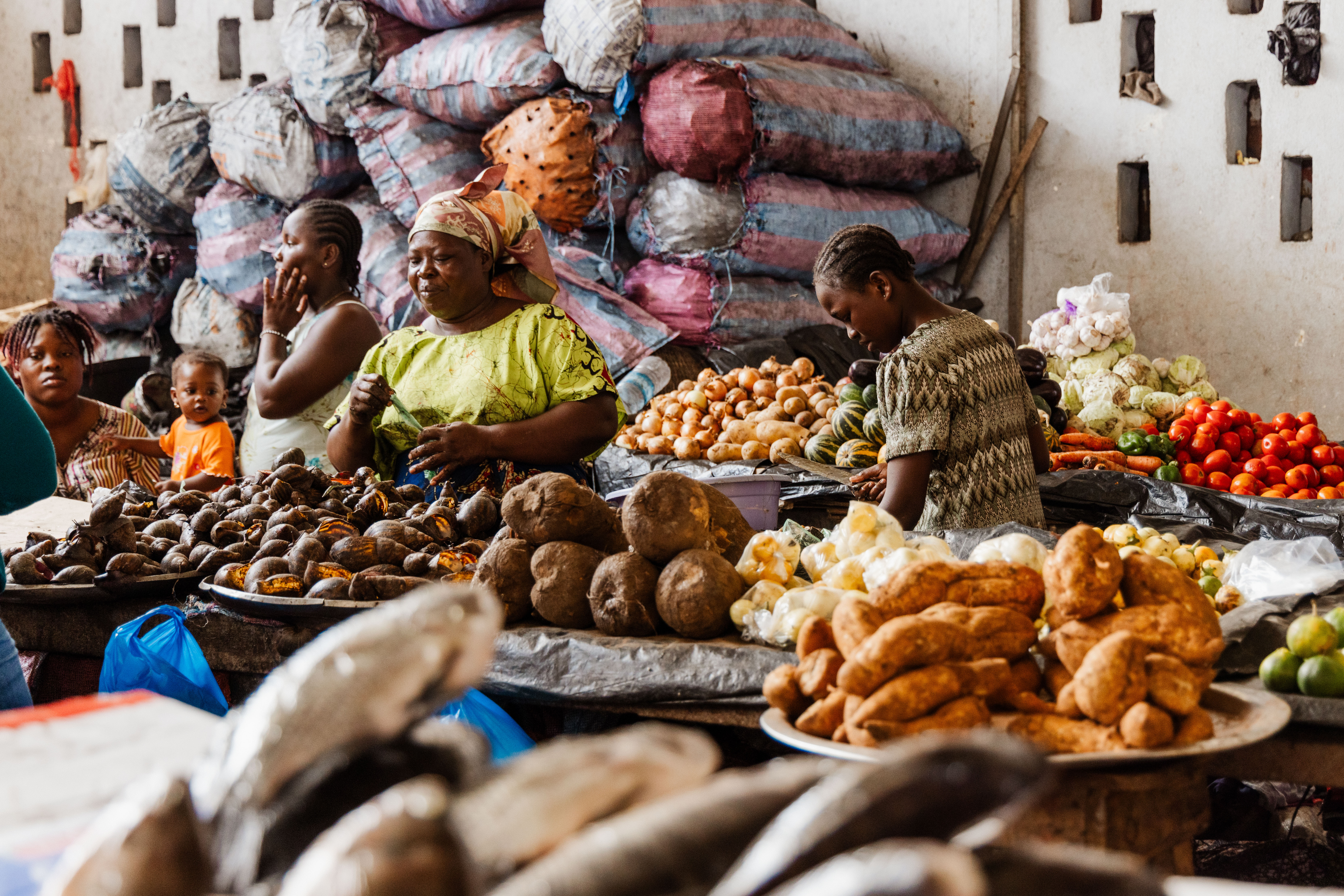 Cote d"ivoire food market