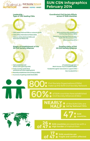 SUN Civil Society Network Infographic